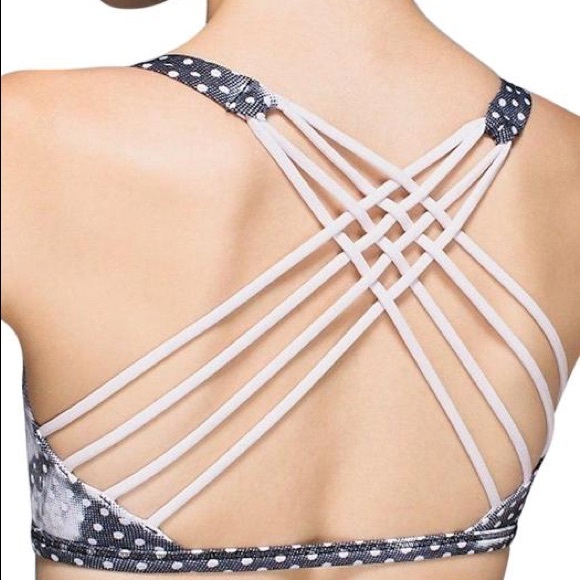 lululemon athletica Other - lululemon sports bra pale pink & black size 6 (s)